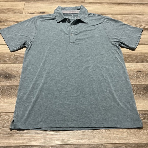 Free Fly Apparel Other - Free Fly Polo Shirt Adult Medium‎ Grey Blue Golf Casual Knit Performance Bamboo